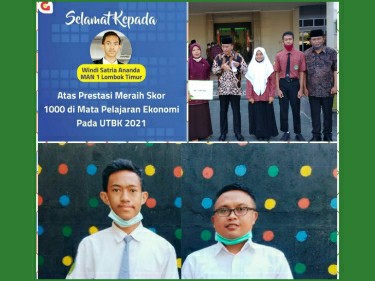 Siswa MAN raih nilai 1000
