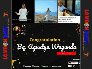 Dream Ibstacle Antarkan MAN 1 Lotim Juara 1 lomba puisi