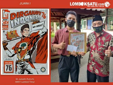 Siswa MAN 1 Lotim Juara 1 Lomba Poster Nasional