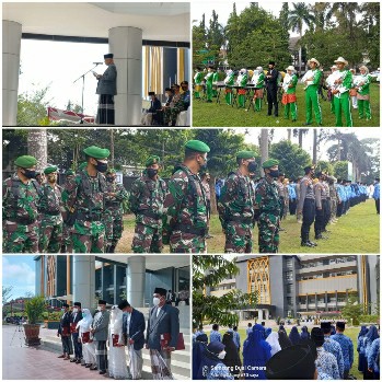 Apel HSN yang berlansung di halaman Kantor Bupati Lombok Timur