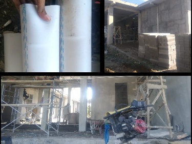 Material pipa proyek dan bangunan Puskesmas Batunyala