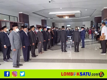Pelantikan pejabat Lombok Timur eselon II dan III