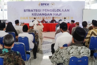Acara Sosialisasi Pengelolaan Dana Haji yang digelar di Pendopo Bupati