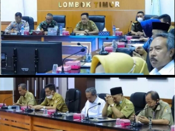Kegiatan Rakor Inflasi Daerah secara virtual